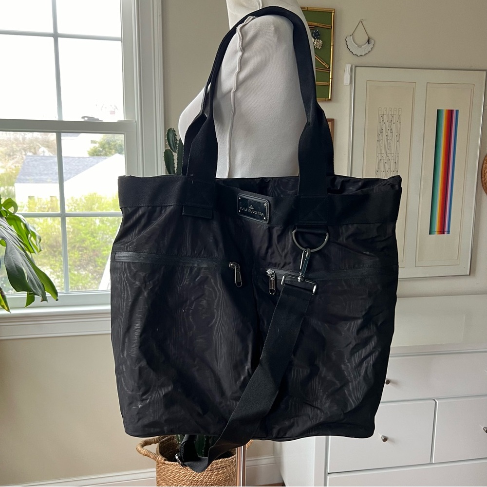 Adidas x Stella McCartney Big Sports Bag Black Moire Print